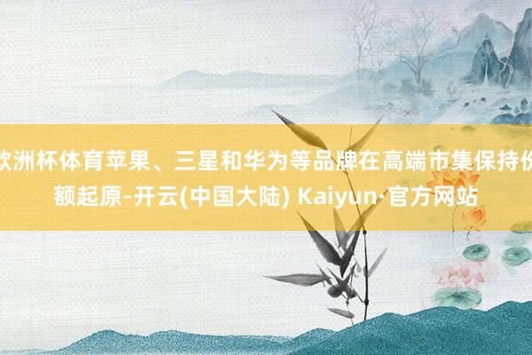 欧洲杯体育苹果、三星和华为等品牌在高端市集保持份额起原-开云(中国大陆) Kaiyun·官方网站