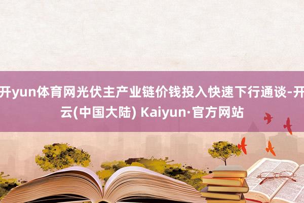 开yun体育网光伏主产业链价钱投入快速下行通谈-开云(中国大陆) Kaiyun·官方网站