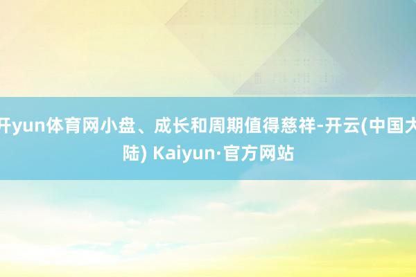 开yun体育网小盘、成长和周期值得慈祥-开云(中国大陆) Kaiyun·官方网站